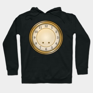 Antique clock with latin numbers Hoodie